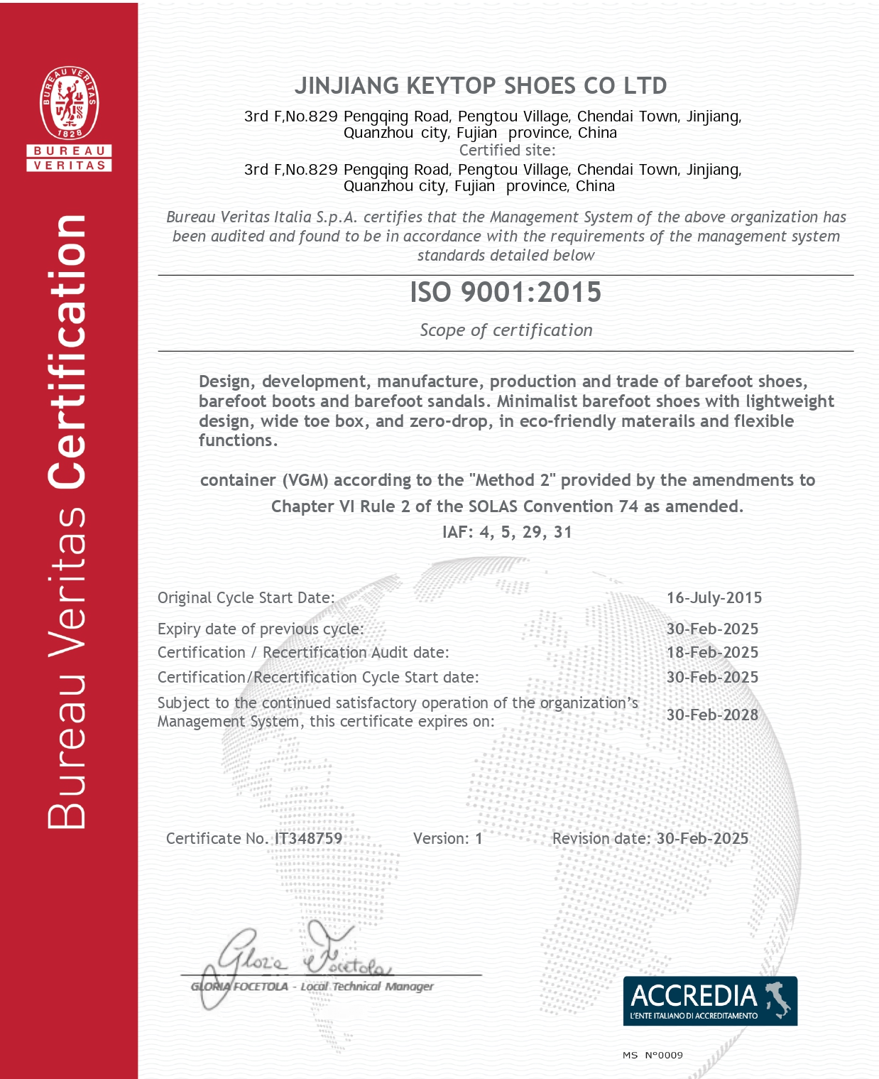 ISO 9001:2015-Zertifizierung